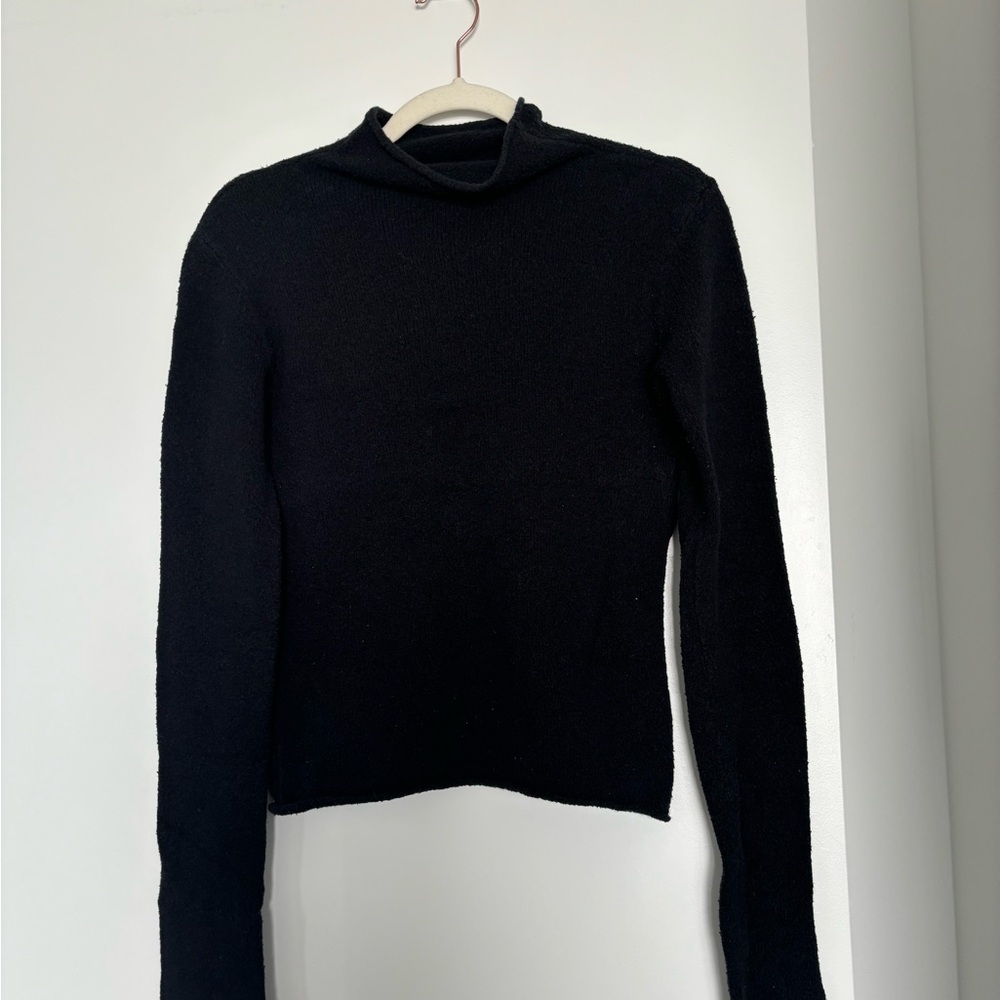 Wilfred Black Turtleneck Sweater